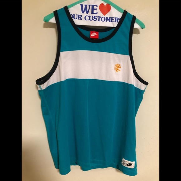 Nike Teal/White LBJ Tank Top - Picture 1 of 3